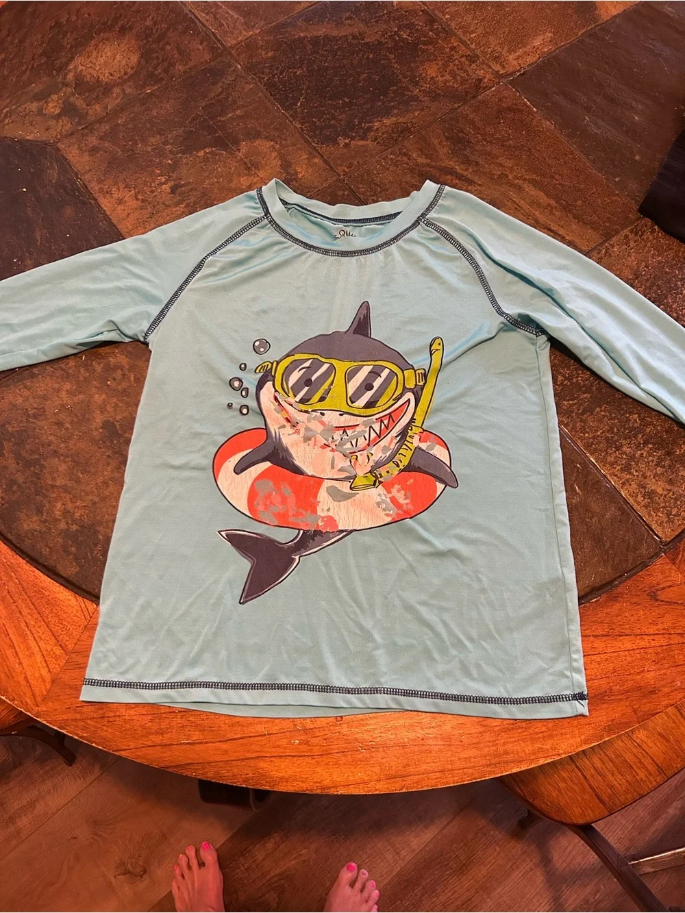 Boys Size 10 Sun Rash Guard Shirt